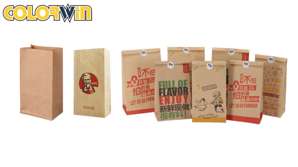 Square bottom paper bag#SOS paper bag # flat bottom paper bag#kraft paper bag