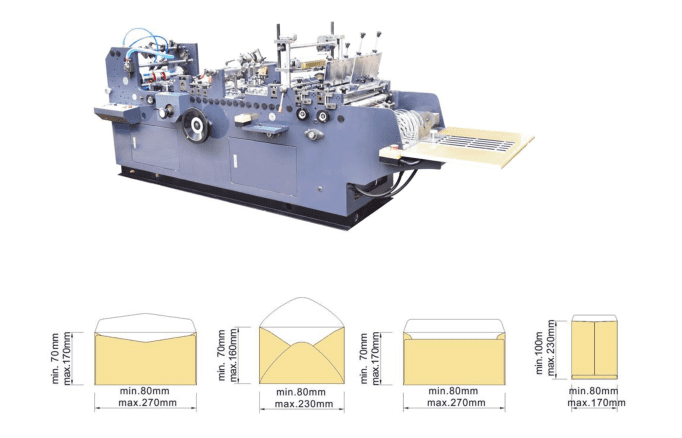 Envelope paper bag-making machine