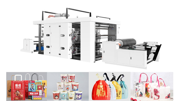 Flexo Printing Machine for Paper Bag Paper Cup Plastic Bag Non-woven Bag