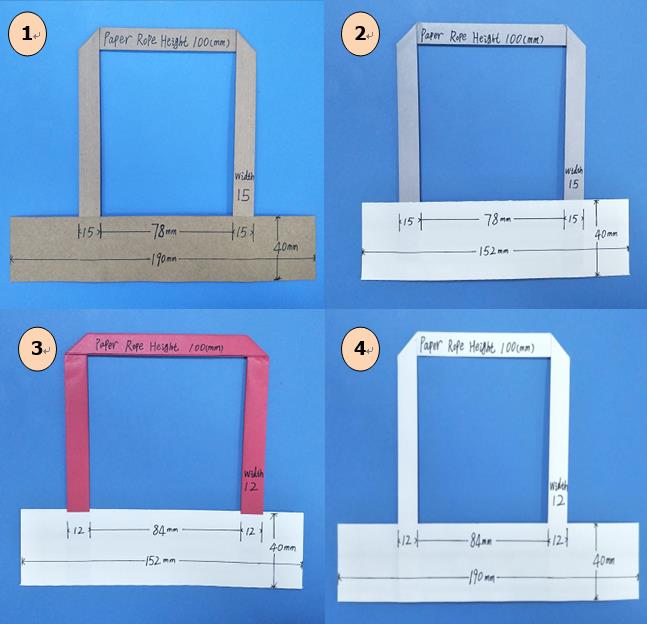 Flat Paper Handle's Size - Colorwin